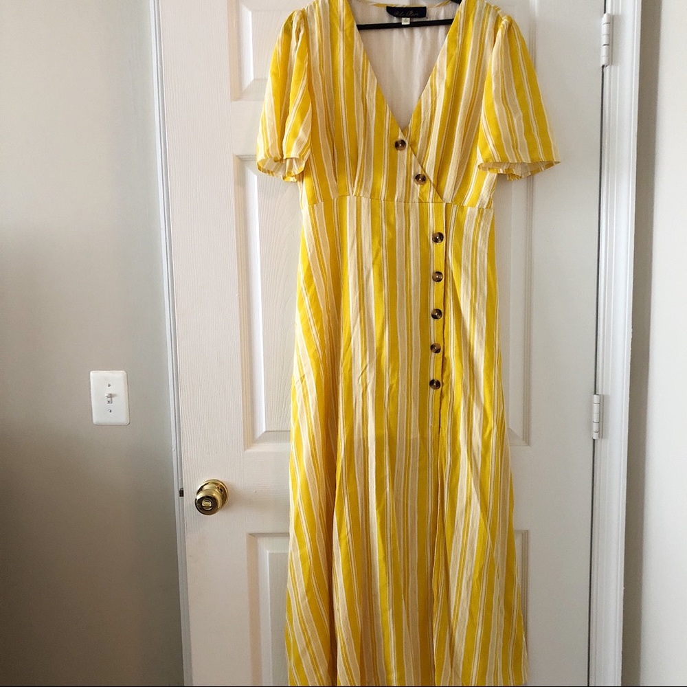 Francesca’s Yellow Maxi Dress